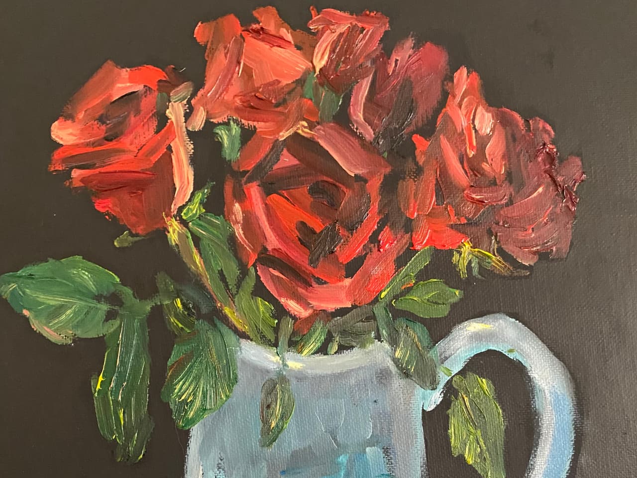 Roses in Blue — Detail