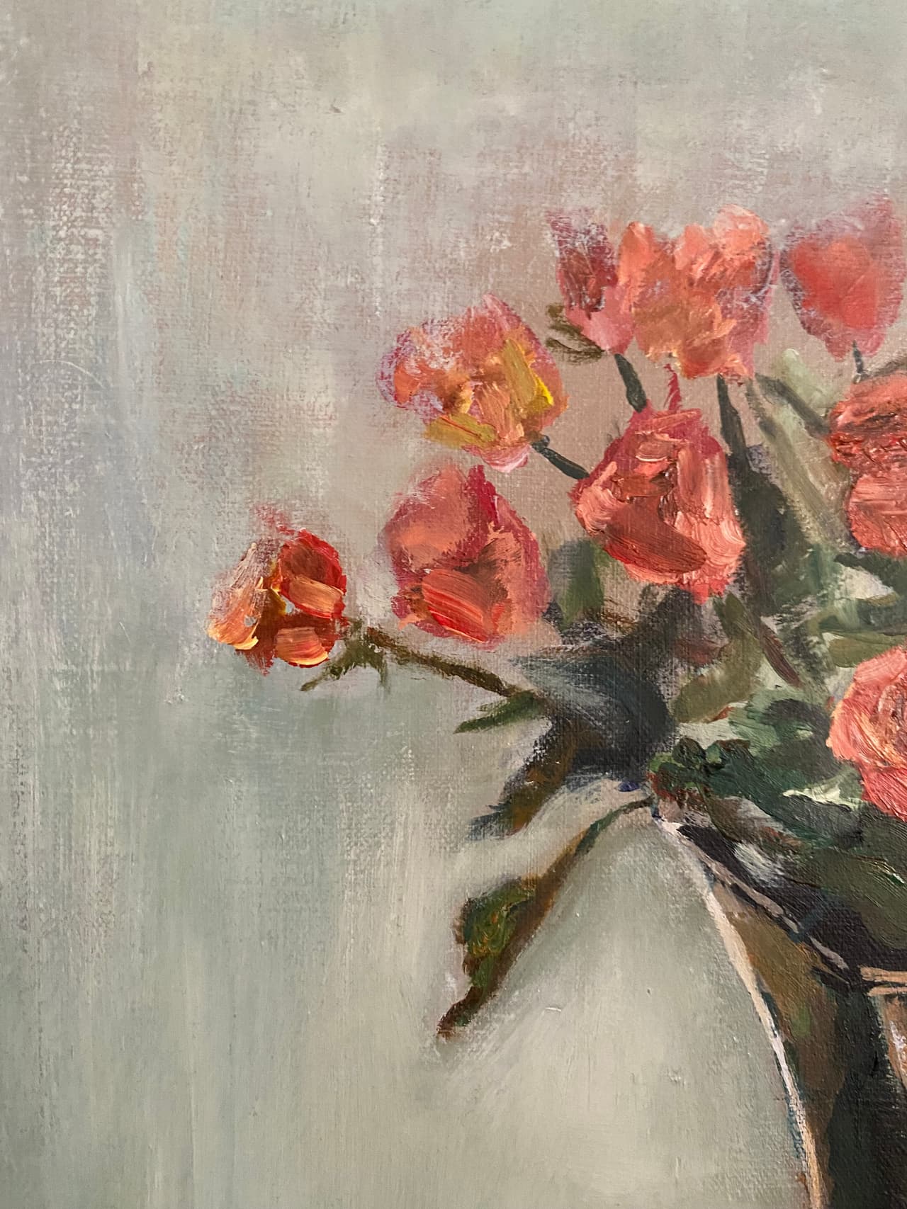 Roses in Glass — Detail