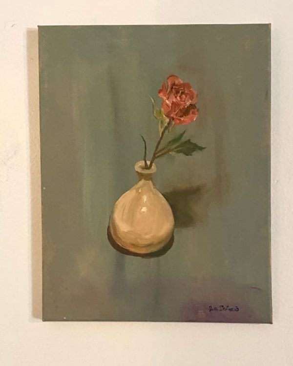 Rose in a Cream Vase